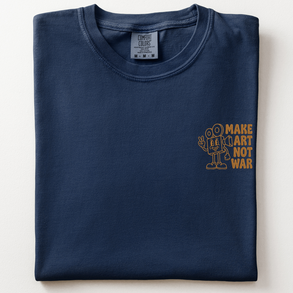 Make Art Not War Film T-Shirt